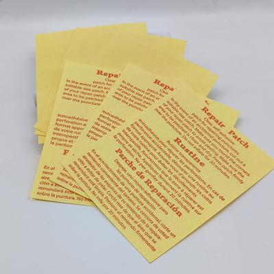 China Printed Inflatable Repair Patches Waterproof Rectangular Swimming Pool Repair for sale