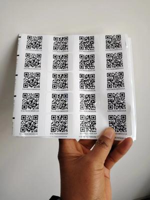 China Kiss Cut Different Sizes Custom Smart Qr Sticker Labels Stickers for sale