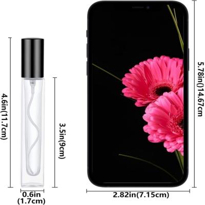 China Cosmetic Hot Selling Refillable Perfume Bottle Glass Packaging Square Perfume Glass Bottle for sale