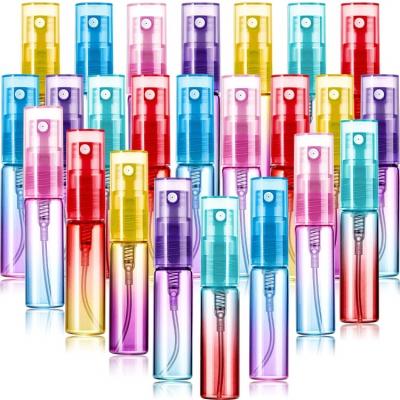 China Color Perfume Glass Bottle Tube Cosmetic Portable Transparent Perfume Bottle for sale