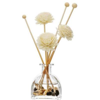 China Household Products Hire Shaped Glass Container Diffuser Glass Bottle With Cork for sale