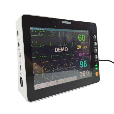 China 8 Inch Durable Vital Signs First Aid Monitor ETCO2 DIBP Vital Signs Heart Monitor en venta