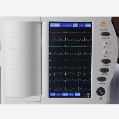 China Health Care ECG Machine Digital 12 Channel Electrocardiograph Ecg Machine Portable Touch Screen Ecg Machine for sale