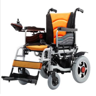 Κίνα Cheapest Lightweight Disabled Electric Wheelchair Folding Motorized Automatic Power Electric Wheelchair For 140kg Disabled προς πώληση