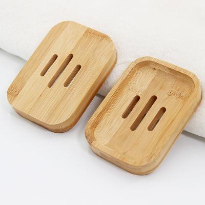 China Chinese Hot Sale Eco-Friendly Natural Box Logo Tray Container Bamboo Soap Dish Custom Amazon Soap Holder Dish for sale