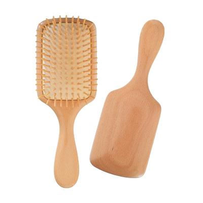 China Other Biodegradable Wooden Paddle Cushion Hair Brush Scalp Massage Detangle Brush For Hair for sale