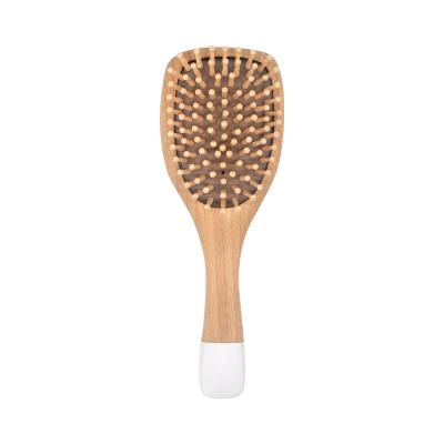 China Eco-friendly Triangle Design Wholesale Private Label Paddle Air Cushion Wooden Hair Detangle Brush for sale