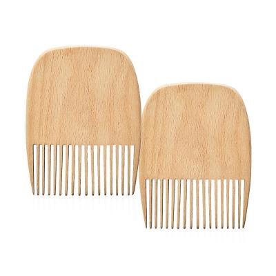 China Portable Natural Color Afro Hair/Tooth Comb Pick Comb Wooden Wide Hair Comb Beauty Care for sale