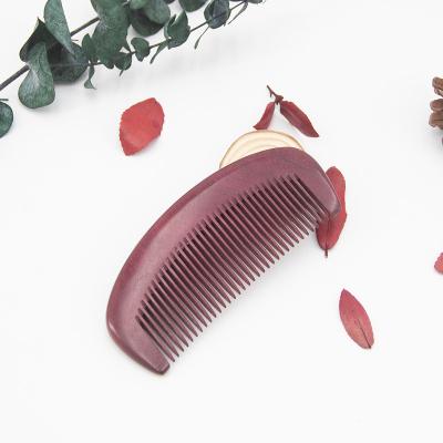 China Anti-static Violet Wood Sandalwood Hair Comb Detangling Natural Sandalwood Hair Combs Brush for sale