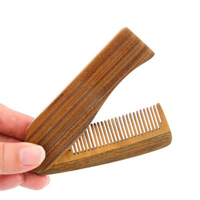 China Home Eco-friendly Wholesale Beard Straightening Comb Factory Price Folding Beard Serration Comb for sale