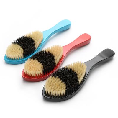 China Wooden Beard Brush 360 Wave Brush and Boar Hair Curve Wave Brush and Curved Hair Brush Wholesale for sale