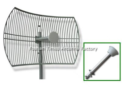 China Langstrecken-MIMO Parabolische maximale Energie der Gitter-Antennen-2 X 30dBi des Gewinn-100W zu verkaufen