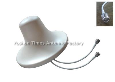 China Dual Polarized MIMO Ceiling Antenna 5dbi Omni Directional Antenna 698 - 2700MHz for sale