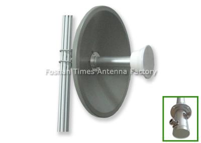 China 2 X N Female Connector MIMO Dish Antenna 24dBi For Wireless WAN / LAN Ф 0.4m for sale