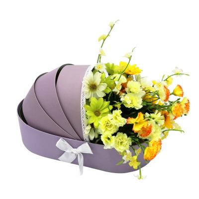 China Creative Recyclable Baby Crib Flower Box, Moon Gift Box Flower Packaging Box, High Grade Soap Bouquet Gift Box Wholesale for sale