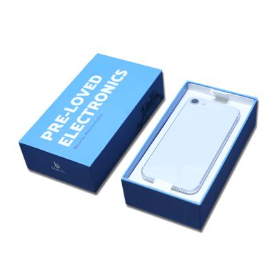 China Wholesale Recycled Materials Custom Cardboard Mobile Phone Case Eco White Rigid Paper Packaging Box for sale