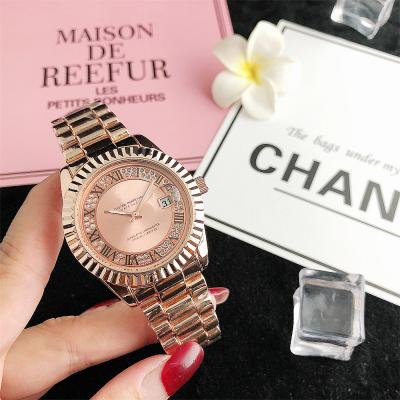 China Non-specific hip hop rose gold top brand watch fashion women's watch straps day date wristwatch men's watches in wristwatches luxury for sale