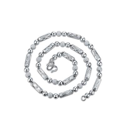 China Cool Hip Hop Hip Hop Accessories S925 Sterling Silver Necklace Men's Dominant Thick Chain Type for sale