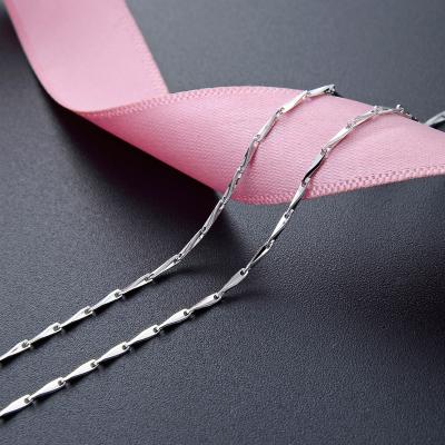 China FASHIONABLE one piece dropshipping short chain s925Sterling angle clavicle melon seeds silver simple short chain necklace for sale