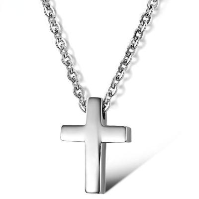 China Fashionable jewelry new exquisite cross titanium mixed batch ornament factory steel women's necklace for sale