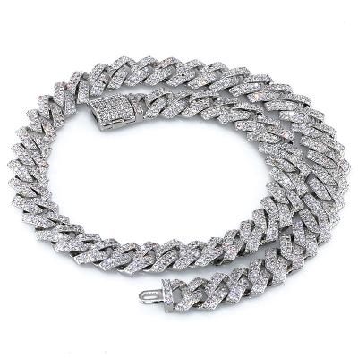 China Full Hiphop Factory Supply Bracelet Cuban Zircon Cuban Link Chain for sale