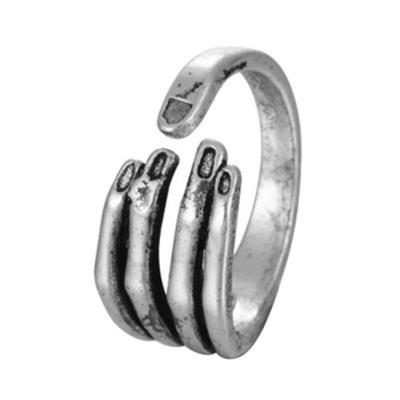 China Wholesale Casual/Sporty Men's Tail Ring Open Adjustable Vintage Silver Thai Silver Ring Alloy for sale