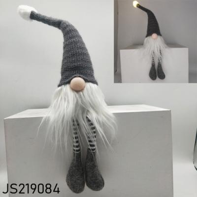 China Christmas Decoration Hot Sales LED Christmas Decoration Supplies Christmas Hanging Long Legs Plush Gnomes for sale