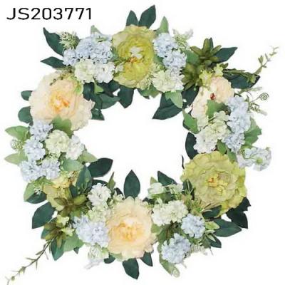 China Europe Artificial Silk Flower Wall Garland Wedding Garland Indoor Hanging Decor for sale