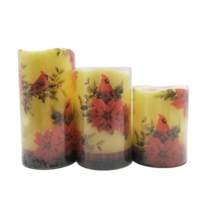 China Wholesale Birthdays Maple Leaf LED Wax Real Other Plastic Candle Paraffin Solid Flameless Candle Flickering Candle for sale