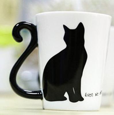 China Eco-friendly Ceramic Cute Water Milk Cartoon Office Cup Cat Mug Factory Sale Coffee Mug Drinking Mug for sale