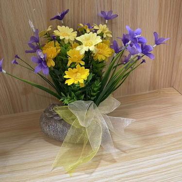 China Eco-friendly Hot Selling Artificial Flowers With Pot Cheap Flowers For Home Wedding Decorative Flowers for sale