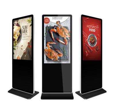 China OEM ODM Vloer die Digitale Signage bevinden zich 55 Duim Reclamekiosk Te koop