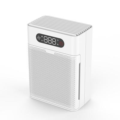 China 2021 OLANSI PM2.5 OEM small air purifier filter dislay air disinfection desktop purifier for sale