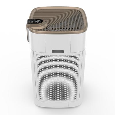 China With pulley return vertical ventilation hepa air purifier home fresh air clean air purification system machine for sale