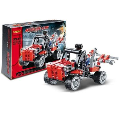 China DIY TOY Decool 3344 Series 103Pcs Wrecker Rescue Vehicles Building Blocks Bricks Technic Toys For Children Gift for sale