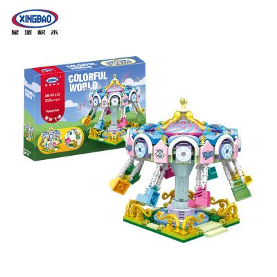 China Toy Xingbao XB01113 Variety Creative Series Rotating Flying Chair Children's insertion assembled puzzle building block toys for sale