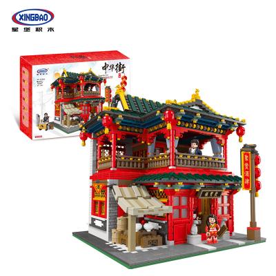 China Xingbao Street Creative View Tavern Chinatown 10 Building Block Toy Chinese 01002 3267pcs Building Toy Moc Handsome for sale