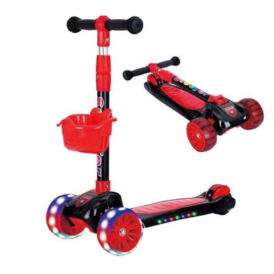 China BABYLAND factory direct wholesale child scooter kids foldable scooter with music scooter PU wheel with light for sale for sale