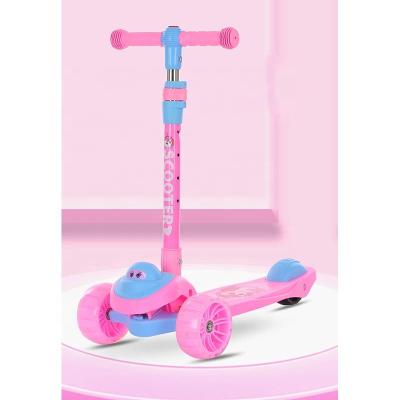 China Babyland 2021 New Child Cute Baby Scooter For Kids With Adjustable Height And PU Wheels for sale