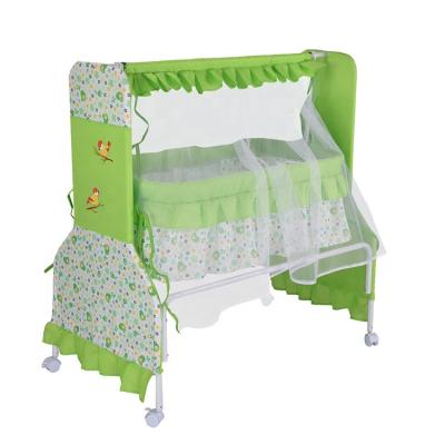 China Modern BABYLAND FACTORY LOW PRICE BABY COTTAGE IRON BABY COT WHOLESALE CHEAP CRADLE for sale