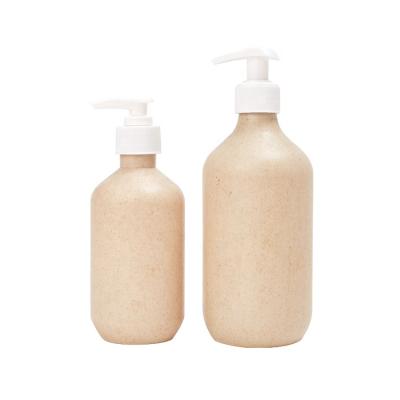 China Recyclable Eco Friendly Bottle Bpa Free Natural Material Wholesale Wheat Straw Organic Straw Shampoo Bottle for sale