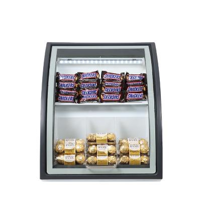 China Double-temperature cooler Kenkuhl countertop chocolate display promotion mini visi fridge for sale