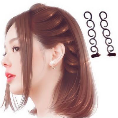 China 2pcs/set Safe Women Shape Flower Magic Hair Clip Bridal Hair Styling Tool DIY Hairstyle Styling Hair Accessory for sale