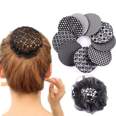 China Mesh Hair Accessories Ballet Bun Soft Invisible Elastic Hair Nylon Buffing Hair Net for sale