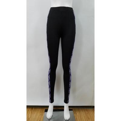 China Breathable Custom Lift Up Legging Tight Fitness High Waisted Sports Pants Women Yoga Gold Print Legging for sale