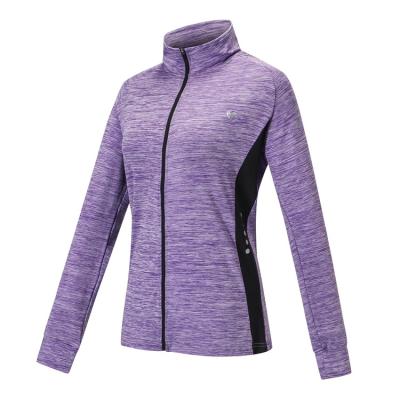 China Breathable Outdoor Sports Gym Training Quick-drying Zipper Ladies Outdoor Running Jacket for sale