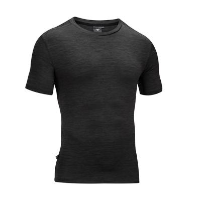 China Breathable Men's Custom Logo Sports Running Active Gym Fitness Clothing Wear Polyester T-Shirt for sale