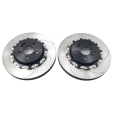 China KLAKLE Update Brake Systems Upgrade Wheel Brake Rotor With Center Cap 405*34MM Rotor Size For Caliber 9200 Original For BMW E60 for sale