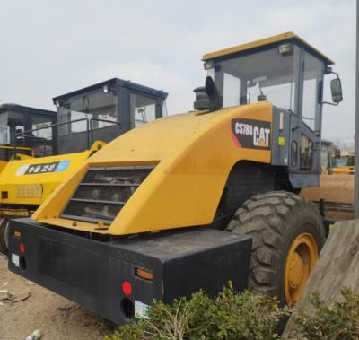 China CAT CS78B Used Road Roller Rated Power 129.5 Kw With Hydraulic System for sale