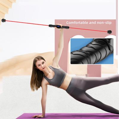 China Removable Fitness Flex Bar Machine Universal Gym Exercise Accessories Pilates Fiberglass Vibrating Electronic Counting Felix Stick for sale